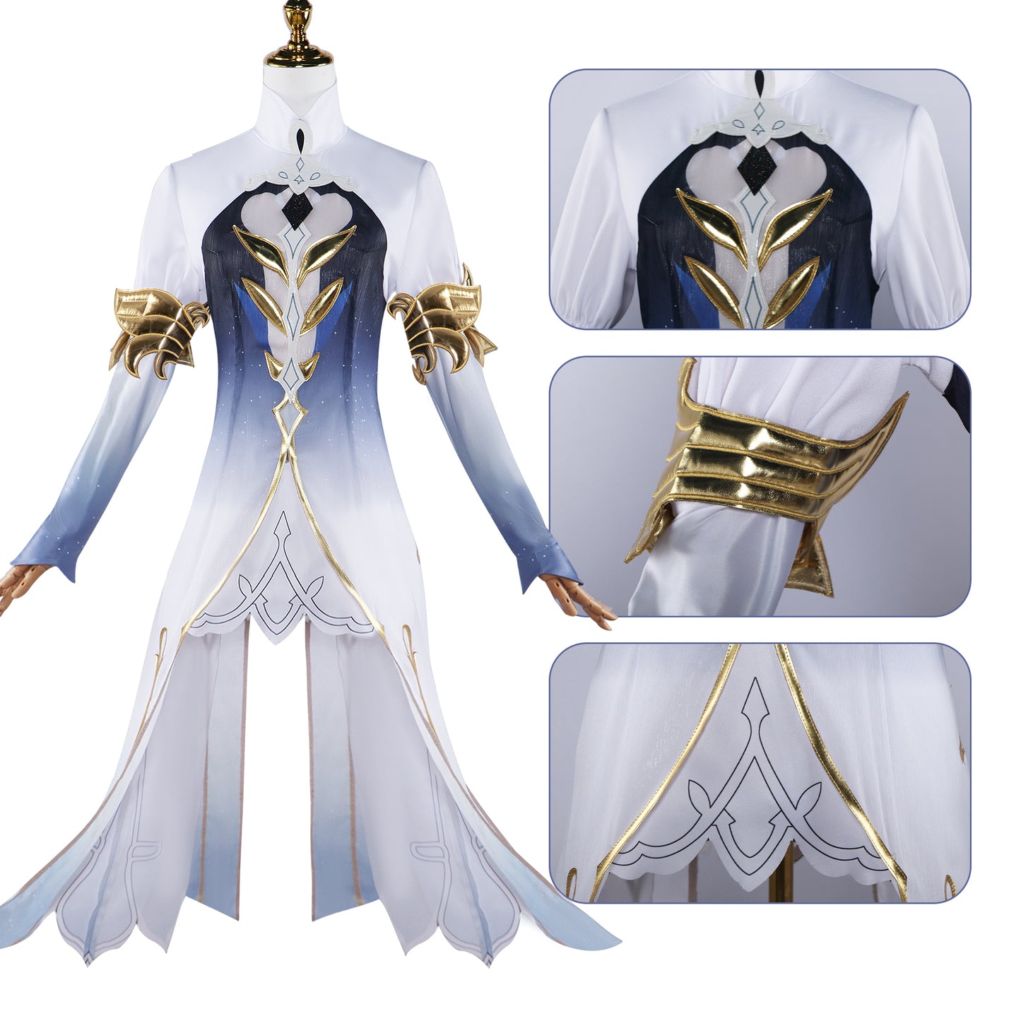 水神神装 原神 コスプレ衣装 原神 コスプレ フルセット コスチューム 大人用 仮装 文化祭 原神 コスプレ衣装 Genshin cosplay