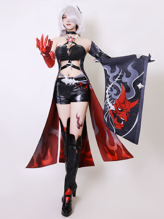 红黄泉 スプレ衣装 崩壊 コスプレ スターレイル コスプレ衣装 飲月 コスチューム ハロウィン 仮装 舞台装 cosplay 制服 ステージ服 イベント